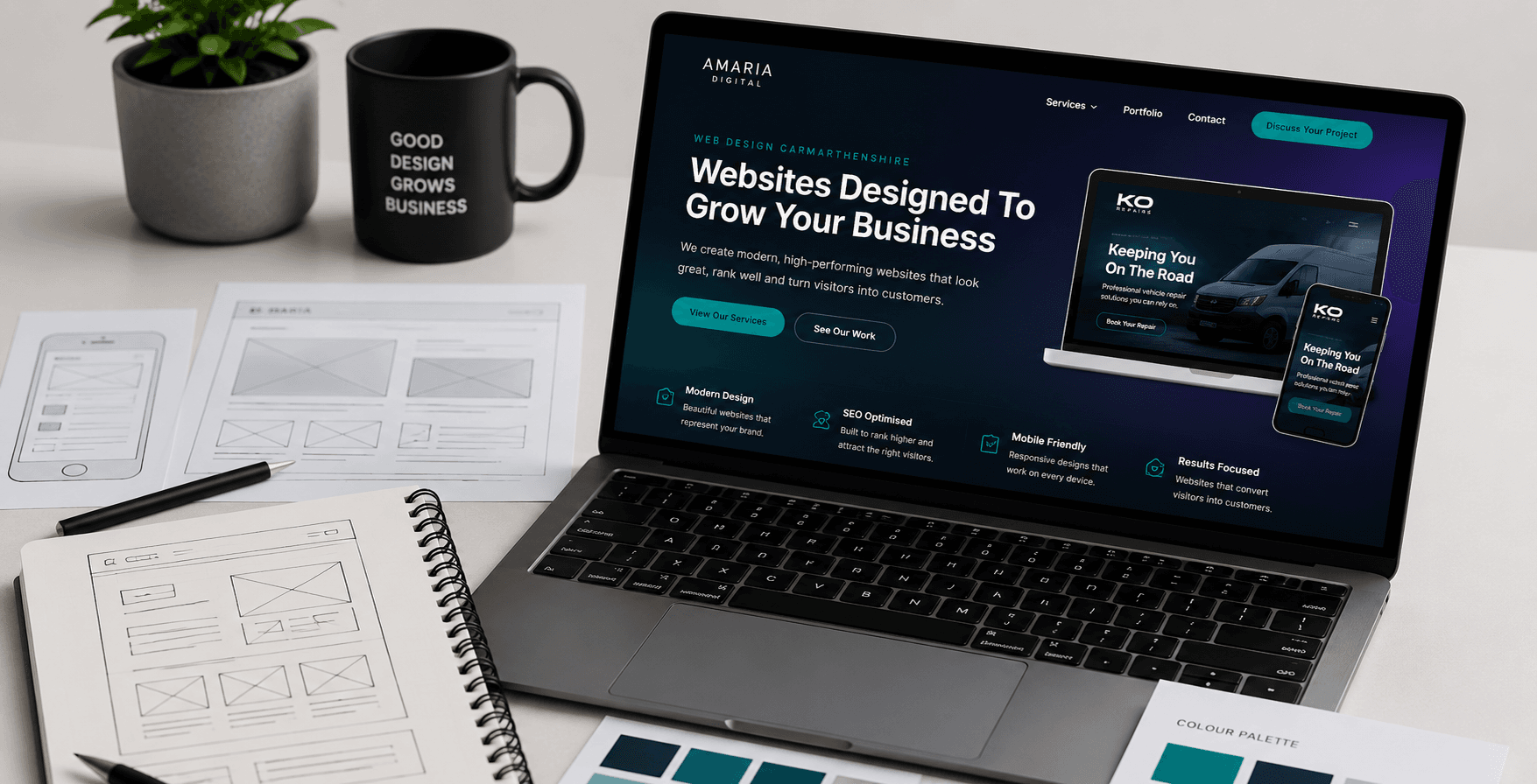 Web design service by Amaria Digital