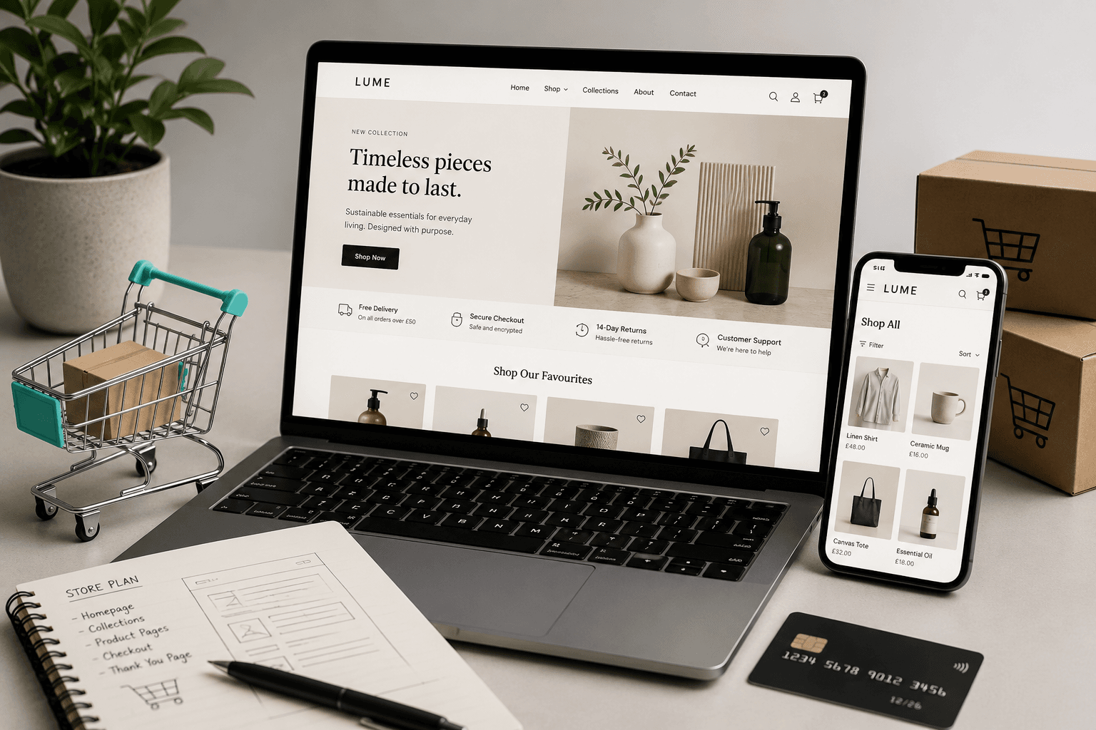 Ecommerce website service by Amaria Digital